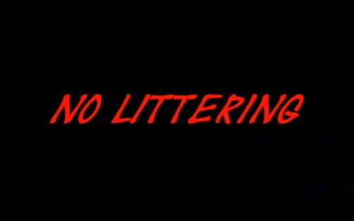 No Littering