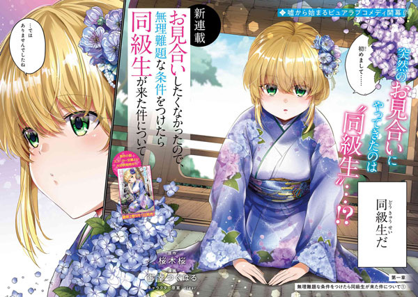 Omiai Shitakunakatta node, Murinandai na Jouken wo Tsuketara Doukyuusei ga Kita Ken ni Tsuite